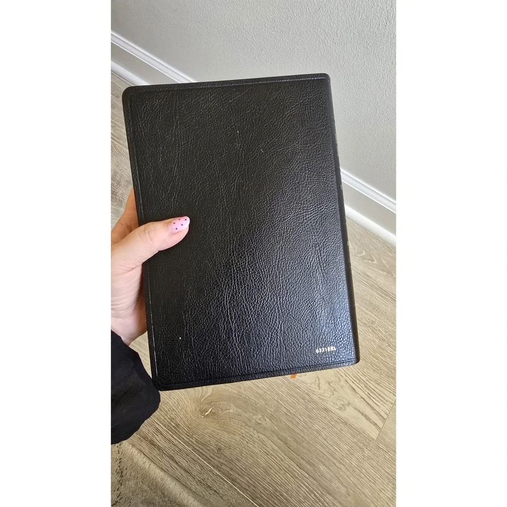 Scofield Study Bible NIV Red Letter Oxford Black Leather Tabs HC - Picture 5 of 8